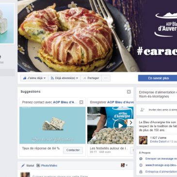 Le Bleu d’Auvergne est sur Facebook !